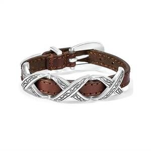 NEW BRIGHTON women's leather bracelet in brown